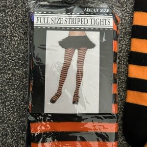 2 pairs of tights, 1 pair of thigh highs